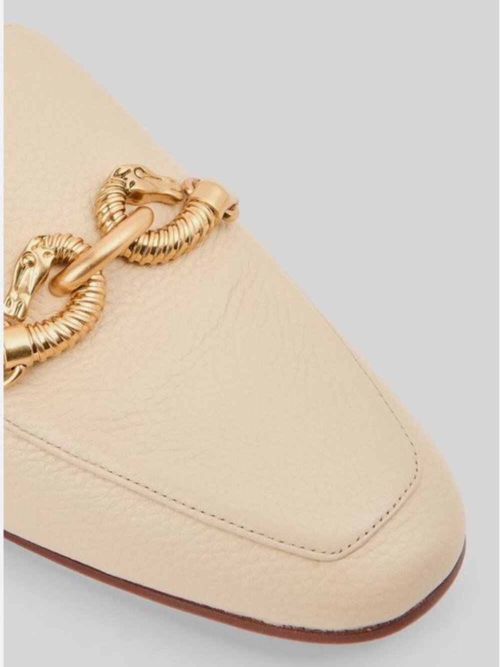 Brand New tory burch sz 10.5, 6 jessa 20 mm loafer tumbled cream leather 60801